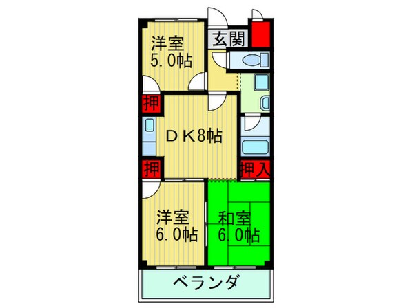 メゾン・ロ－ゼの物件間取画像